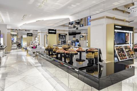 Harvey nichols beauty lounge make up counter 1